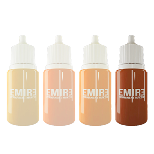 4 pigments EMIRE Nude 1, Nude 2, Nude 3, Nude 4, conformes à la réglementation européenne.
