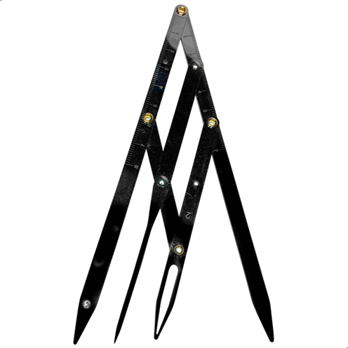 Le compas en maquillage permanent sert à positionner avec précision le tracé du sourcil