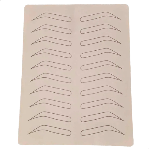 La peau synthétique permet de s'entrainer au maquillage permanent aux apprentis