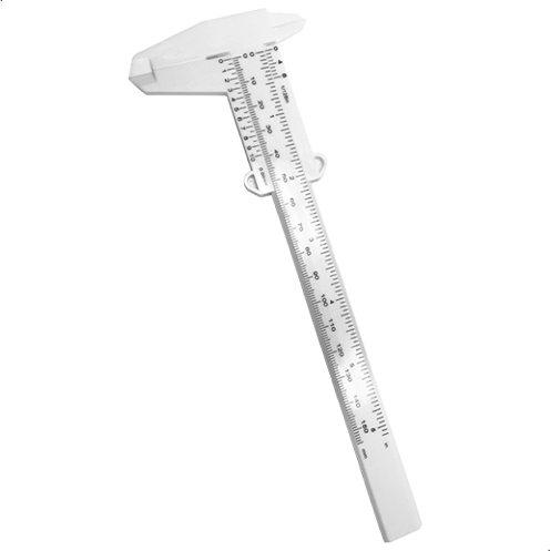 Le pied à coulisse permet la prise de mesure des souris existant