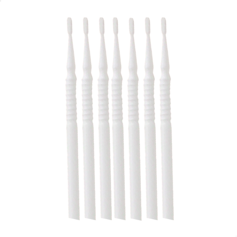 Les microbrossette a embout ultra-fin et absorbant, permettent une application ultra-précise des produits